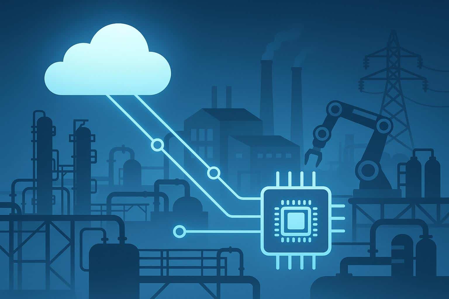 Industrial edge computing devices processing data near machinery in a smart manufacturing facility