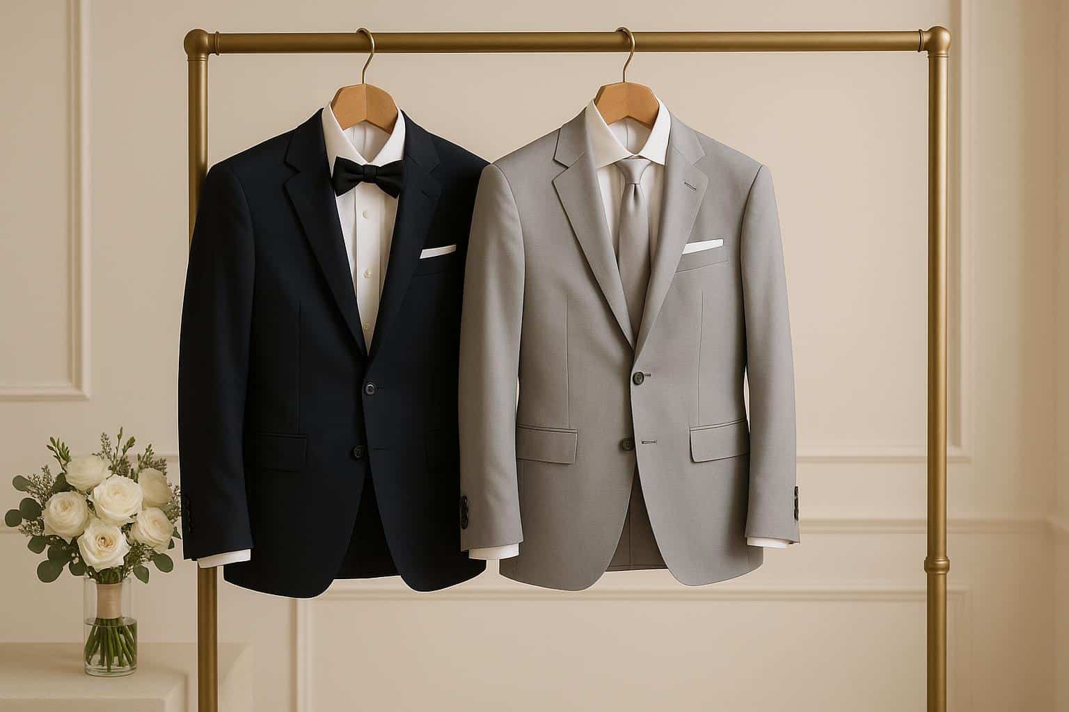 Stylish groom in a tailored wedding suit showcasing modern trends and elegant menswear details
