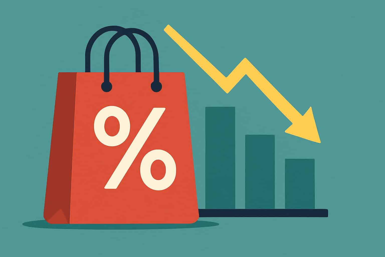 Shopping cart filled with discounted products symbolizing sales growth strategy for businesses
