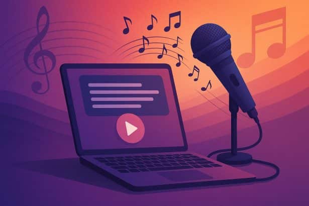 AI software generating music notes for text to song technology innovation in music creation