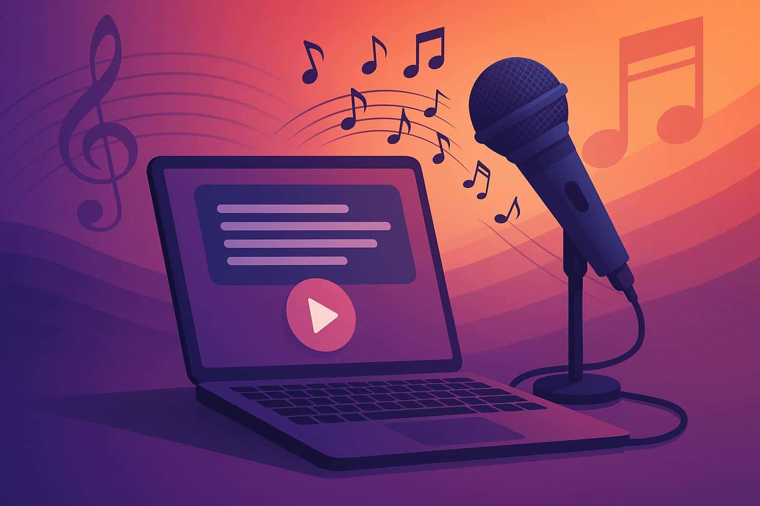 AI software generating music notes for text to song technology innovation in music creation