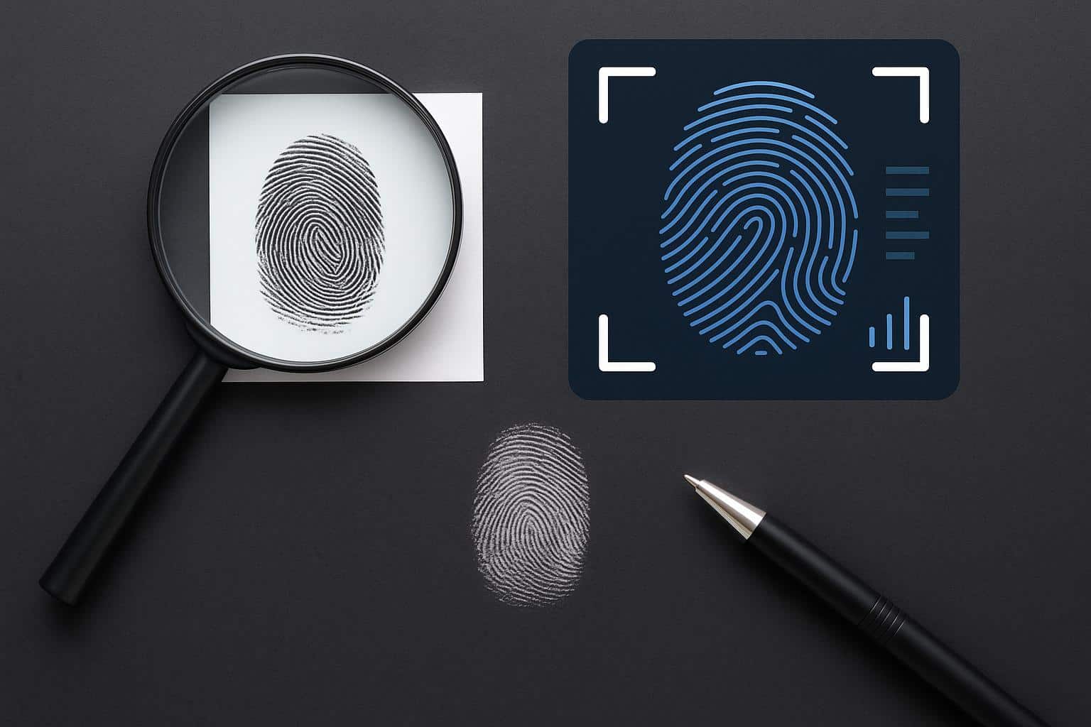 Biometric analysis of fingerprints for latent print examination in forensic investigations