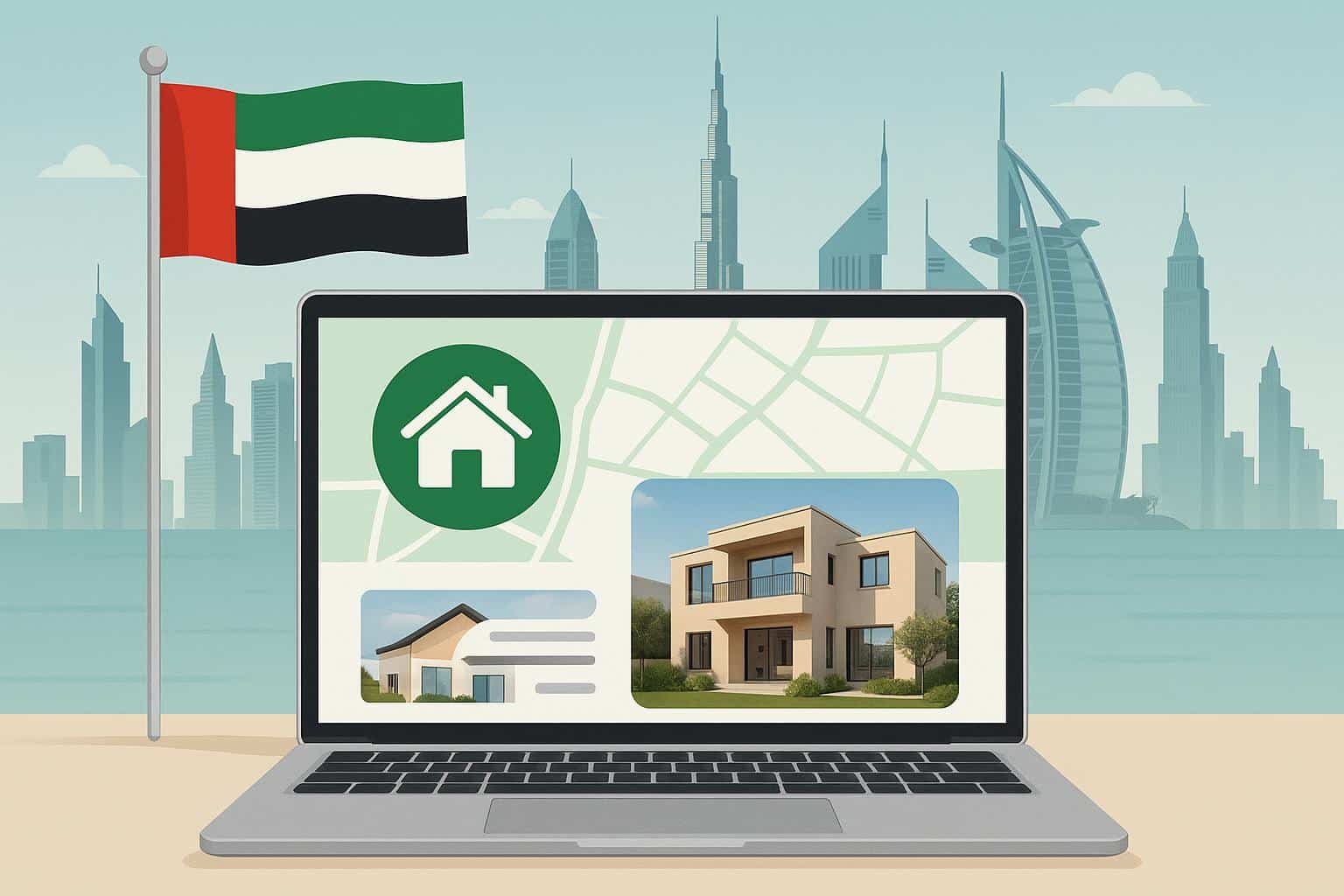 Bayut platform interface showcasing digital property search tools in the UAE PropTech market