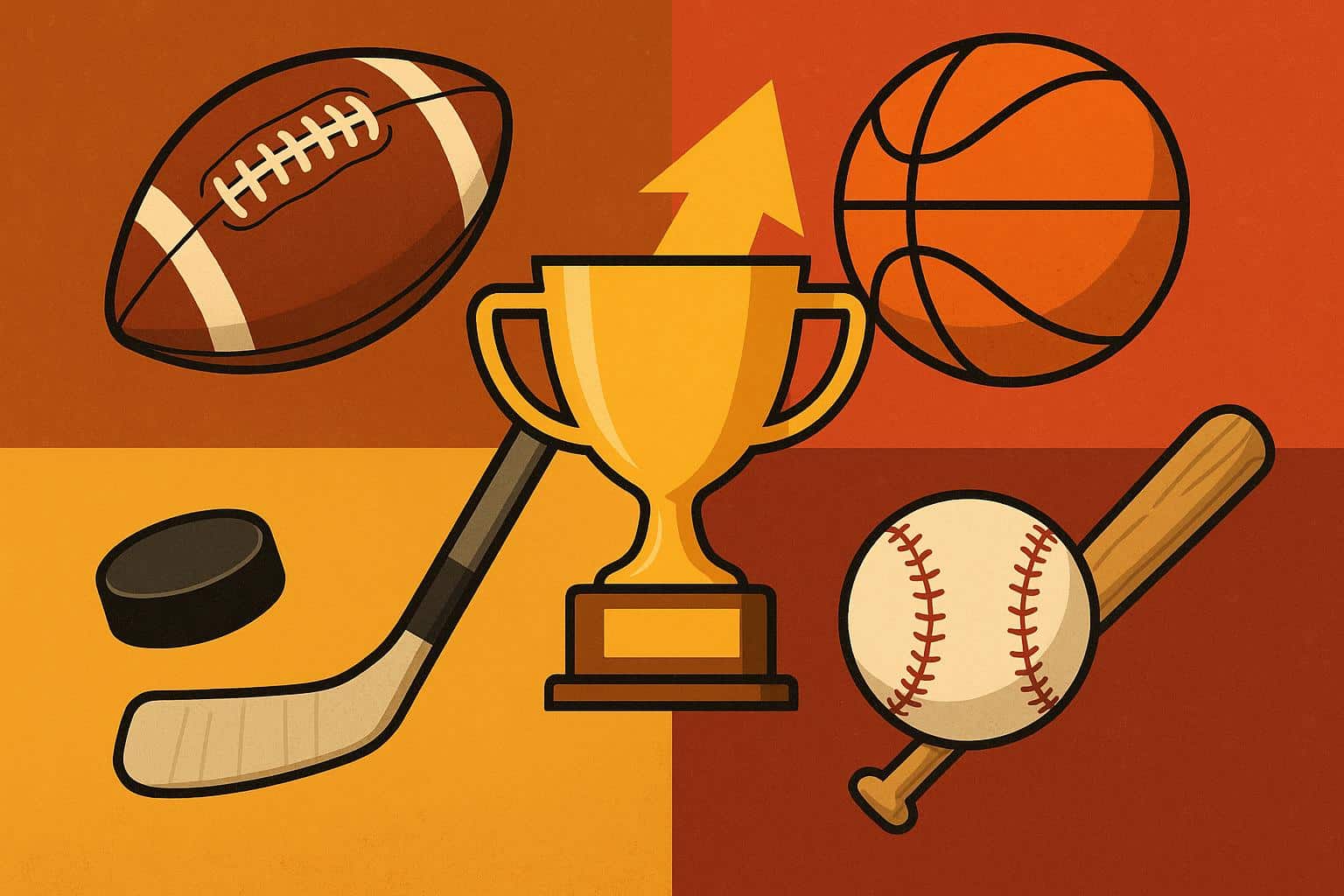 Athletes celebrating dramatic comeback victory in a major sports event on the field