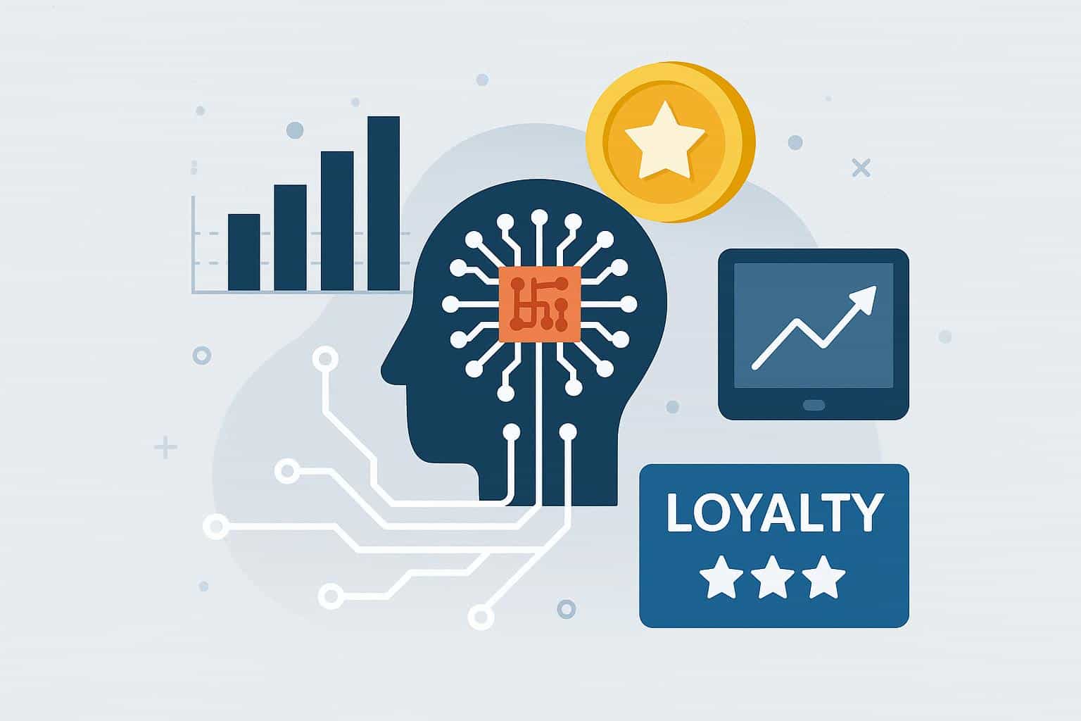 AI analyzing player data for loyalty rewards in online gaming platforms and customer retention