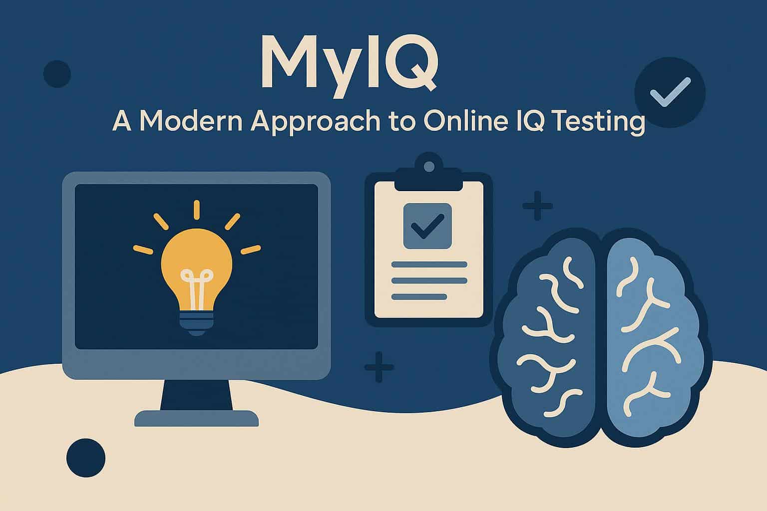 Digital interface displaying IQ test questions representing innovative online intelligence testing