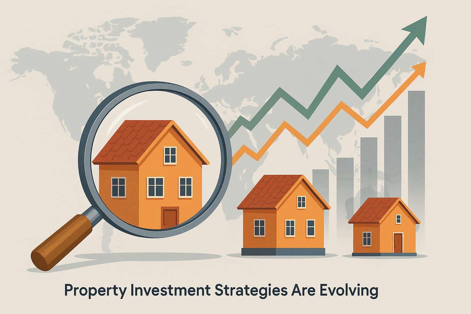 Modern urban skyline with mixed-use buildings illustrating evolving property investment trends