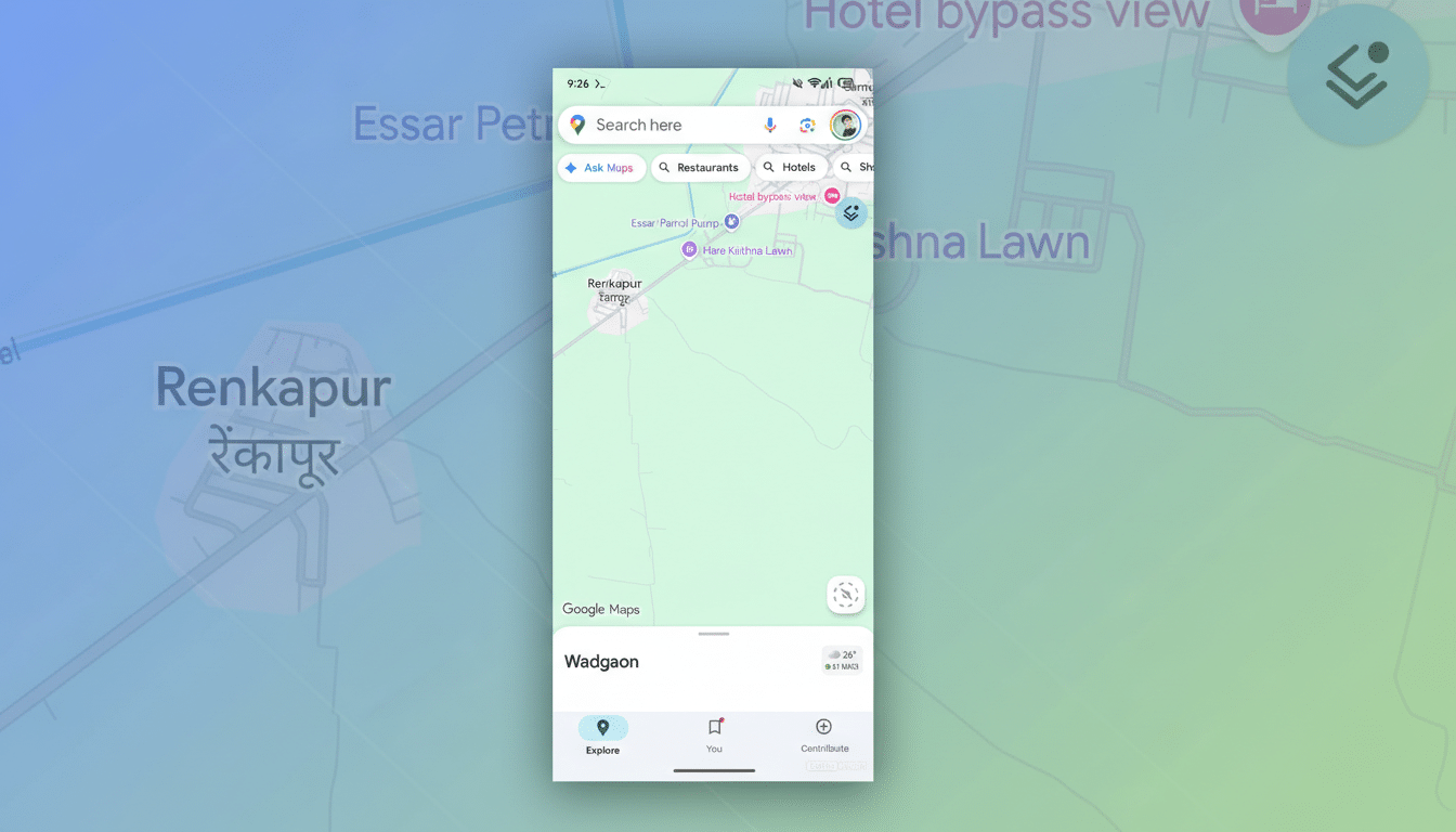 Google Maps tests Ask Maps conversational AI feature in app interface