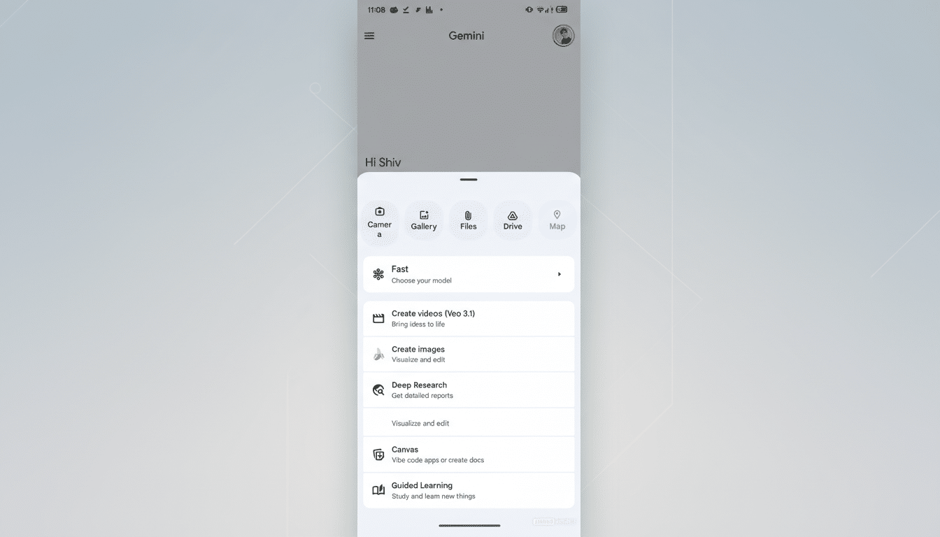 Google Gemini UI redesign tested to curb feature overload with cleaner, simplified layout