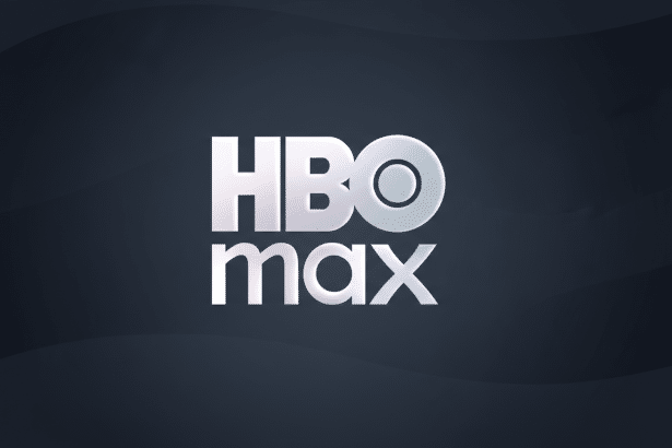The HBO Max logo, featuring the words HBO in large, stylized white capital letters above max in smaller, similar white letters, set against a dark gray background with subtle, soft wave-like patterns.