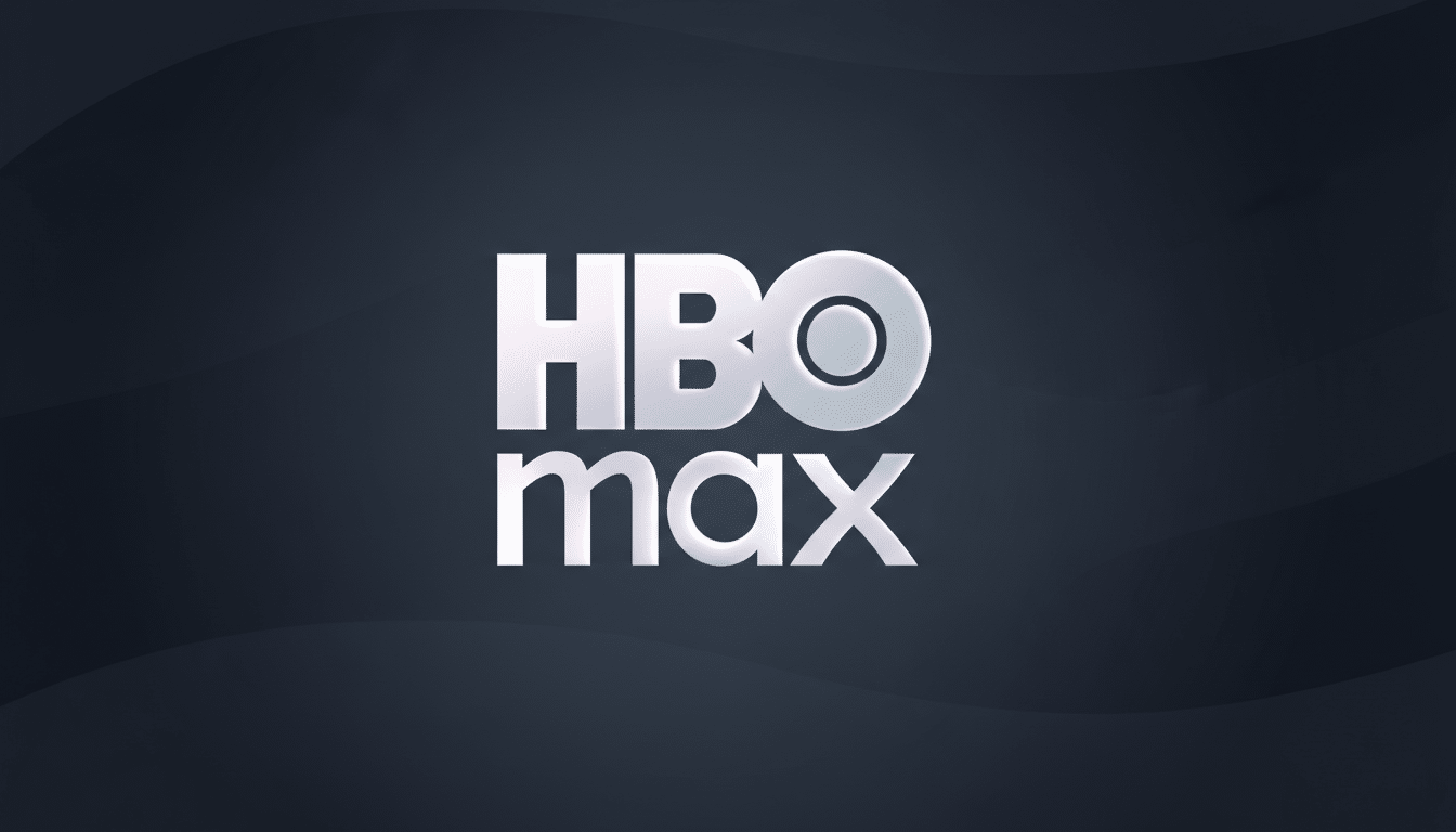 The HBO Max logo, featuring the words HBO in large, stylized white capital letters above max in smaller, similar white letters, set against a dark gray background with subtle, soft wave-like patterns.