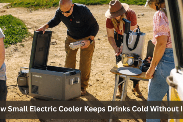 Image 1 of How Small Electric Cooler Keeps Drinks Cold Without Ice