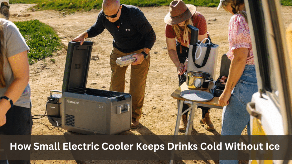 Image 1 of How Small Electric Cooler Keeps Drinks Cold Without Ice