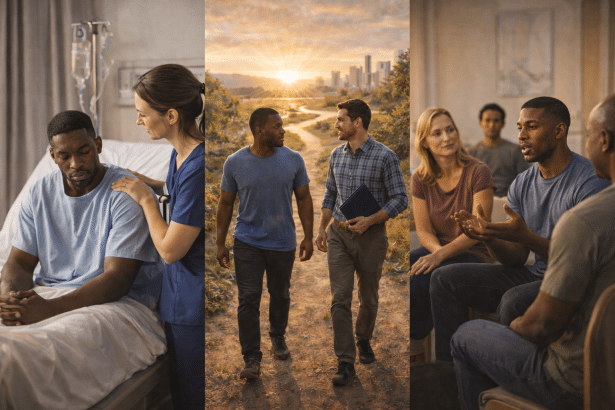 Image 1 of Both approaches are commonly offered through an addiction treatment center that can help coordinate care and determine the most appropriate next steps after detox.