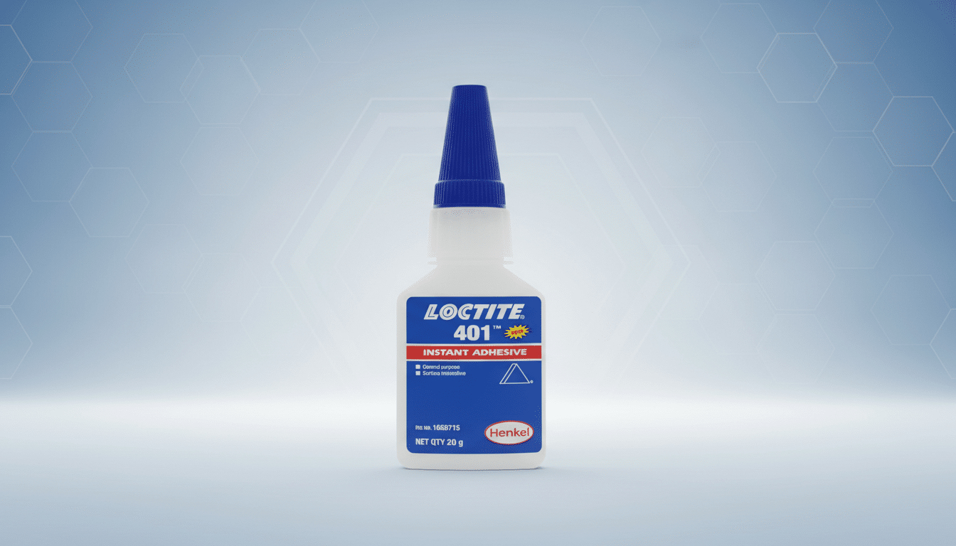 Tube of super glue with adhesive on fingers, showing common misuse