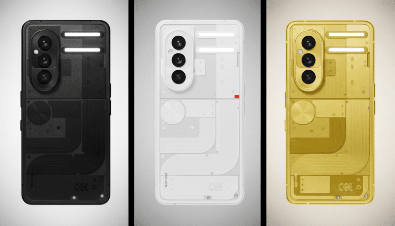 Nothing teases 40% brighter Glyph LED bar on Phone 4a rear panel