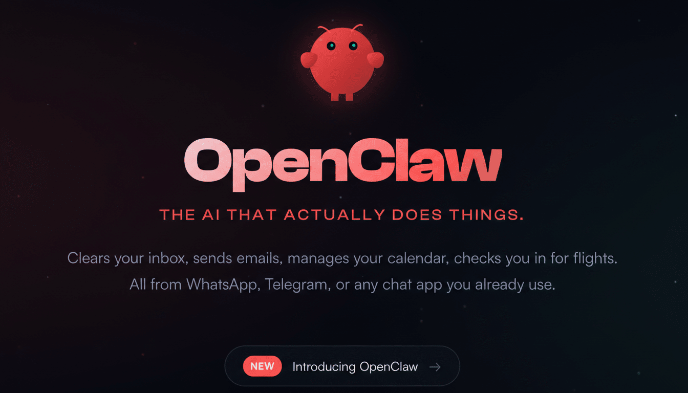 OpenClaw cybersecurity warnings with red alert icon on code background
