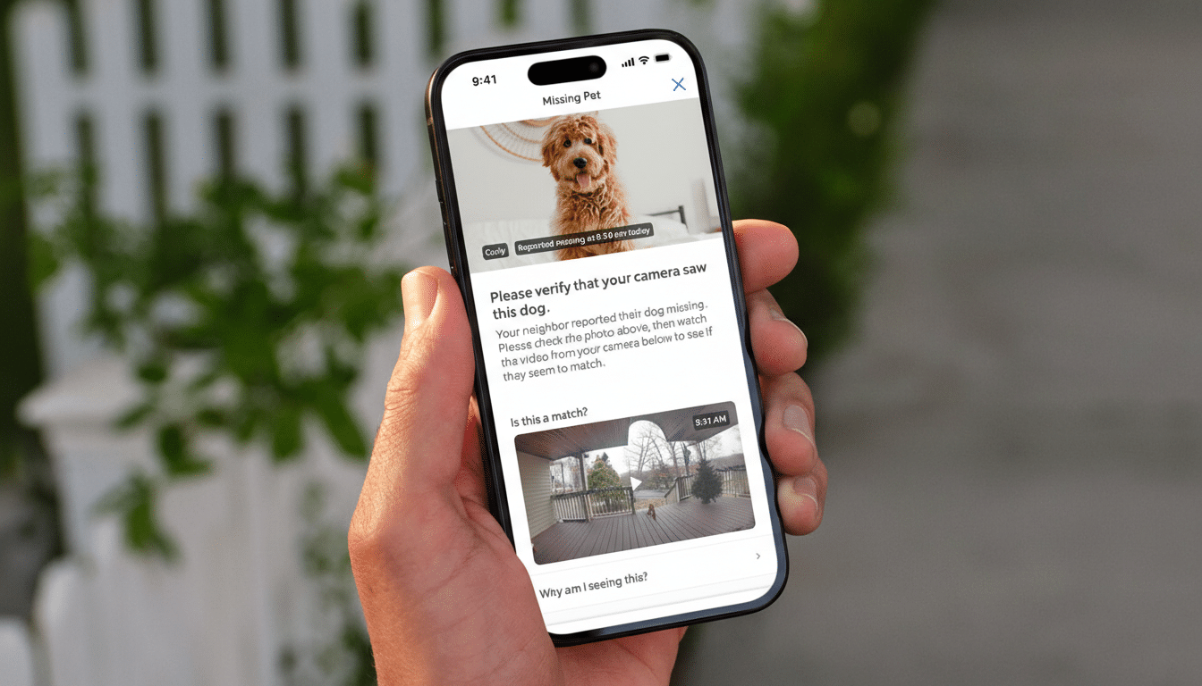 Ring app Search Party may expand beyond lost pets to neighborhood safety alerts