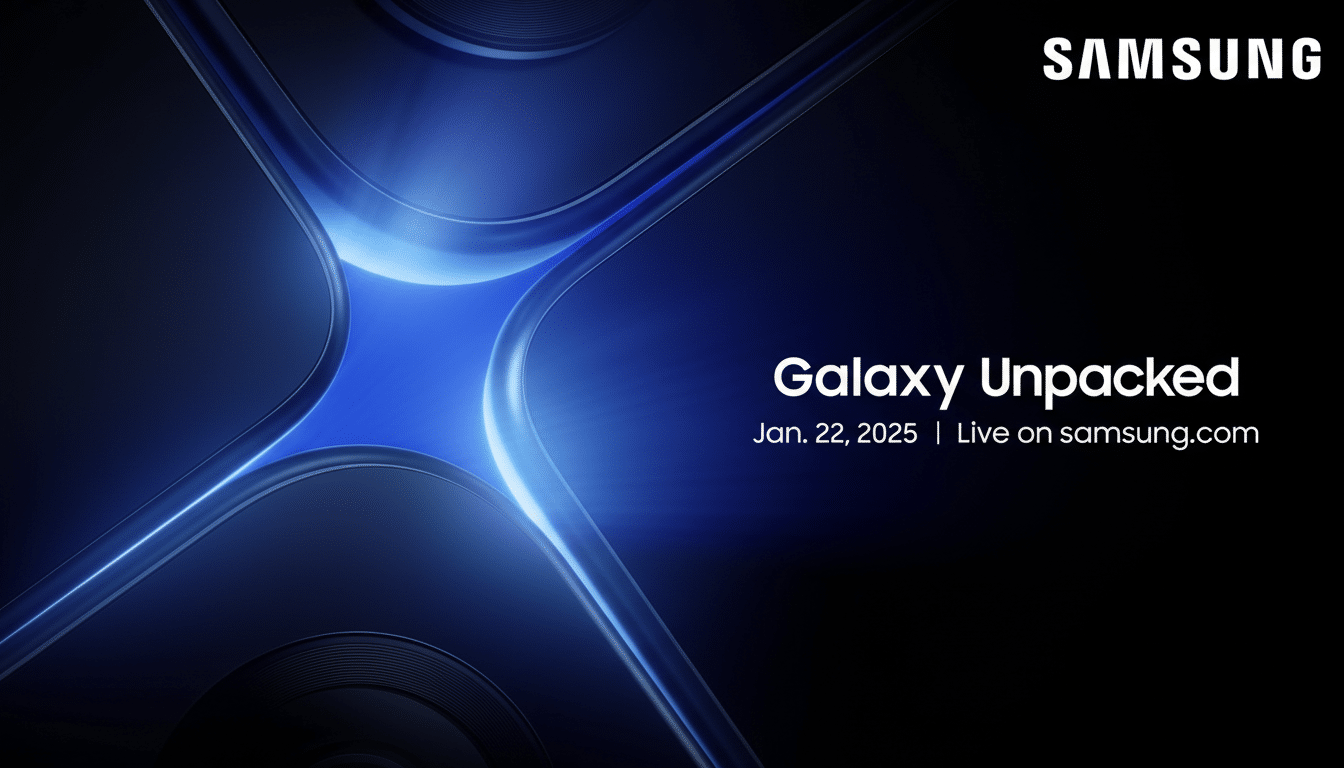 Official Samsung Galaxy Unpacked teaser poster for the next event