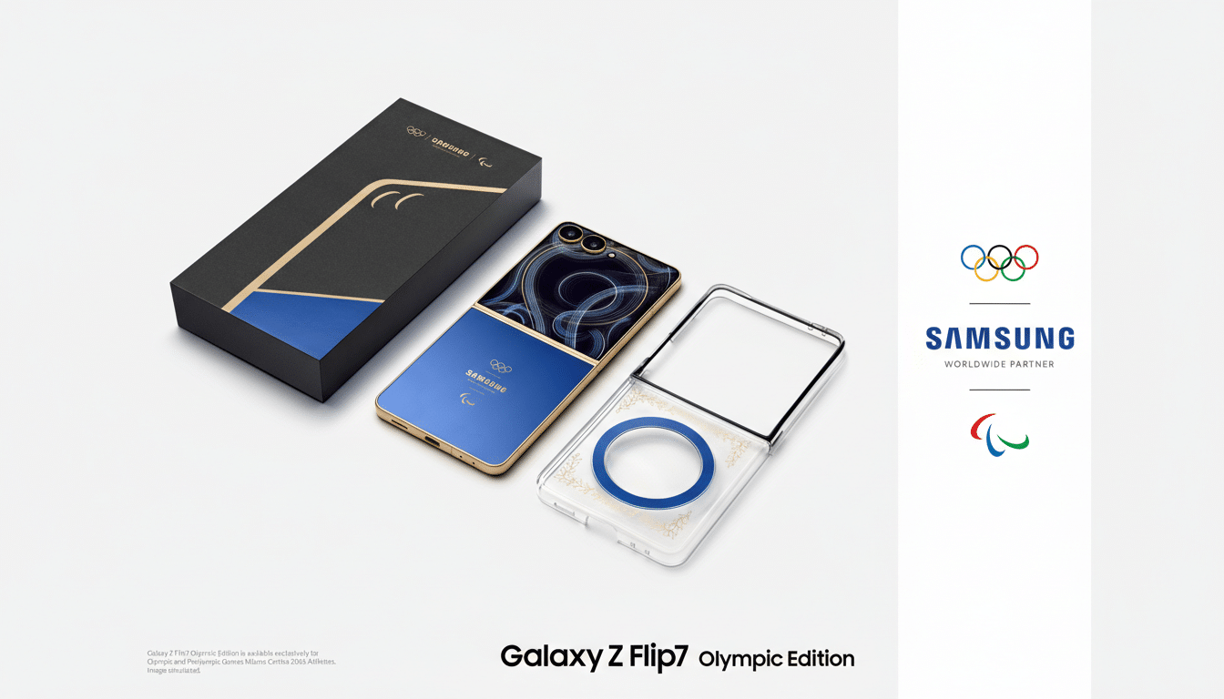 Athlete lists Olympic Samsung Galaxy Z Flip 7 for sale on eBay