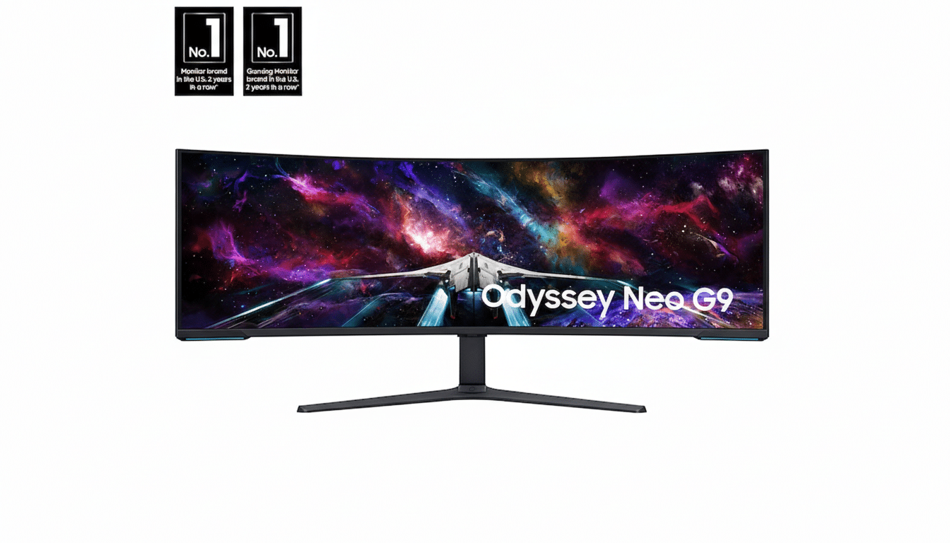 Samsung Odyssey Neo G9 57-inch ultrawide gaming monitor on 35% off sale