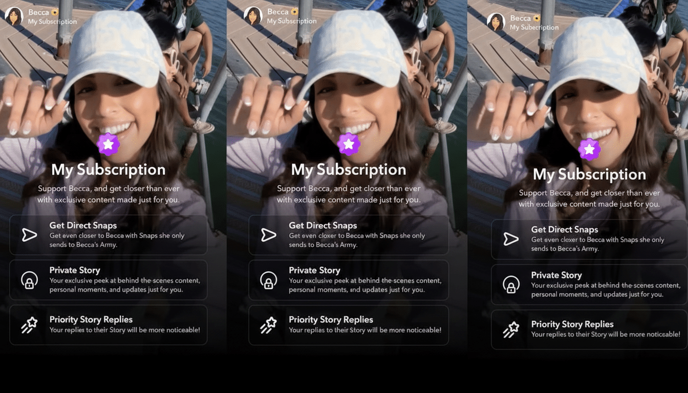 Snapchat Creator Subscriptions alpha test highlights new creator monetization