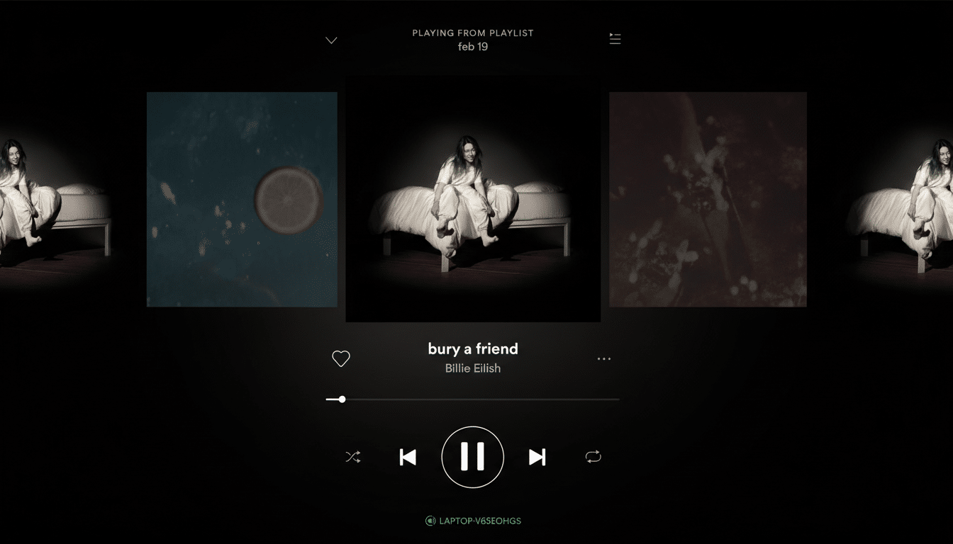 Spotify app showcases About the Song Stories feature on mobile screen