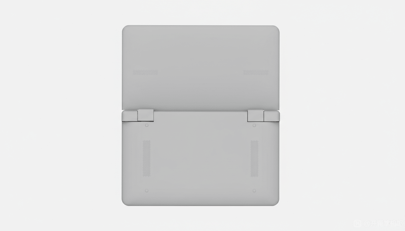 Leaked renders of TrimUI Flap X1 clamshell handheld gaming console