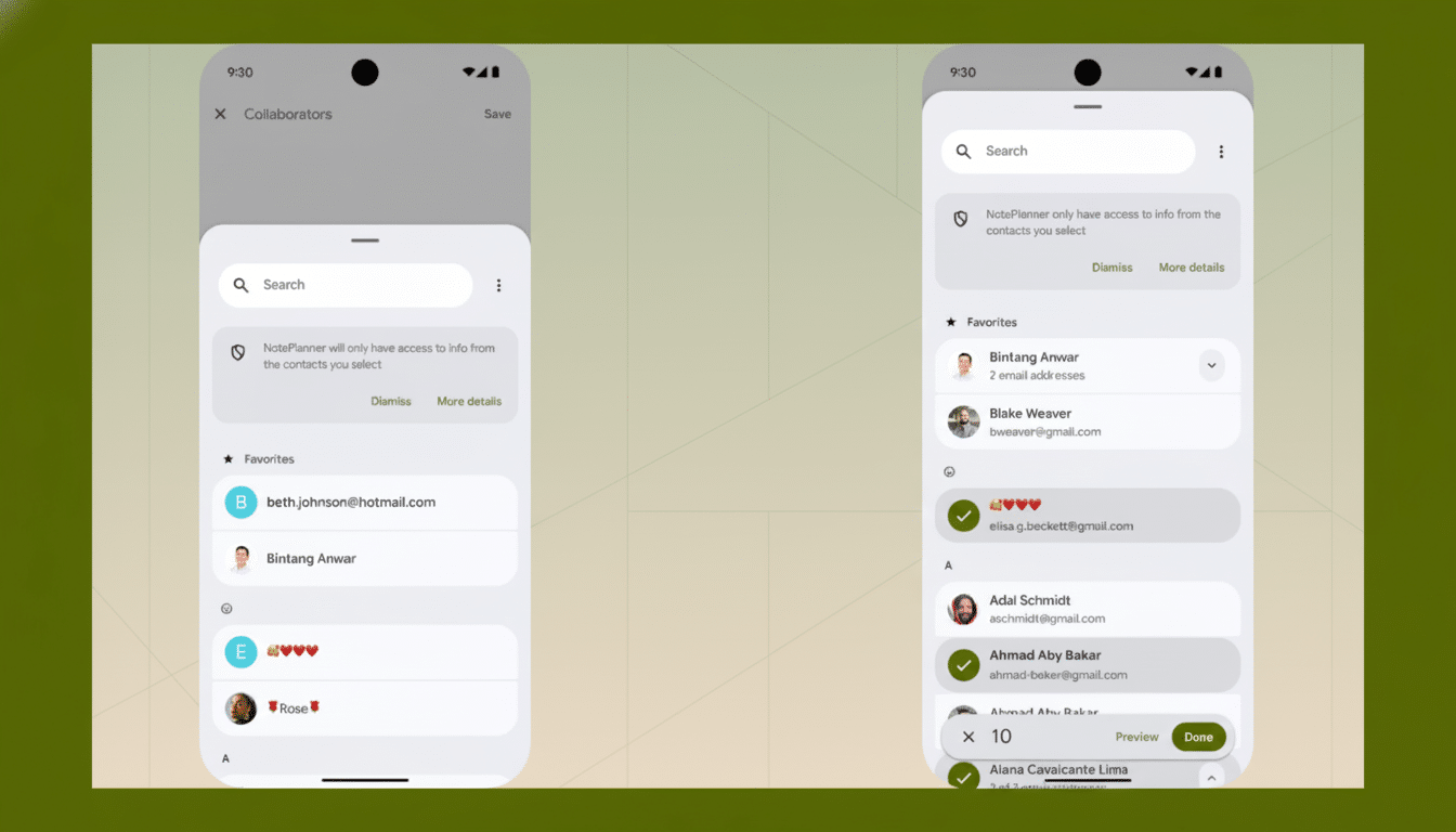 Google Unveils Android 17 Contact Picker Privacy Boost