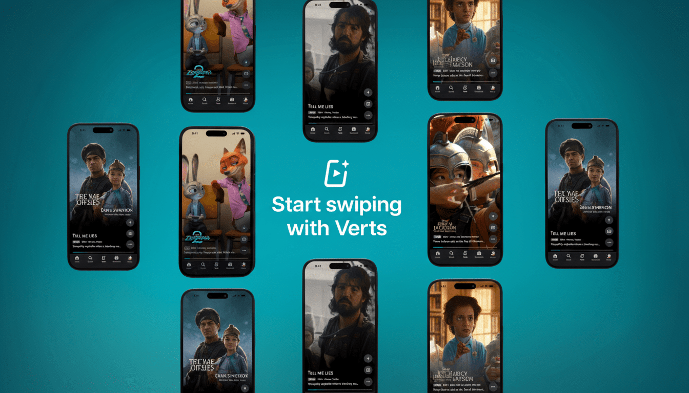 Disney+ Verts vertical video feed feature on mobile app screen