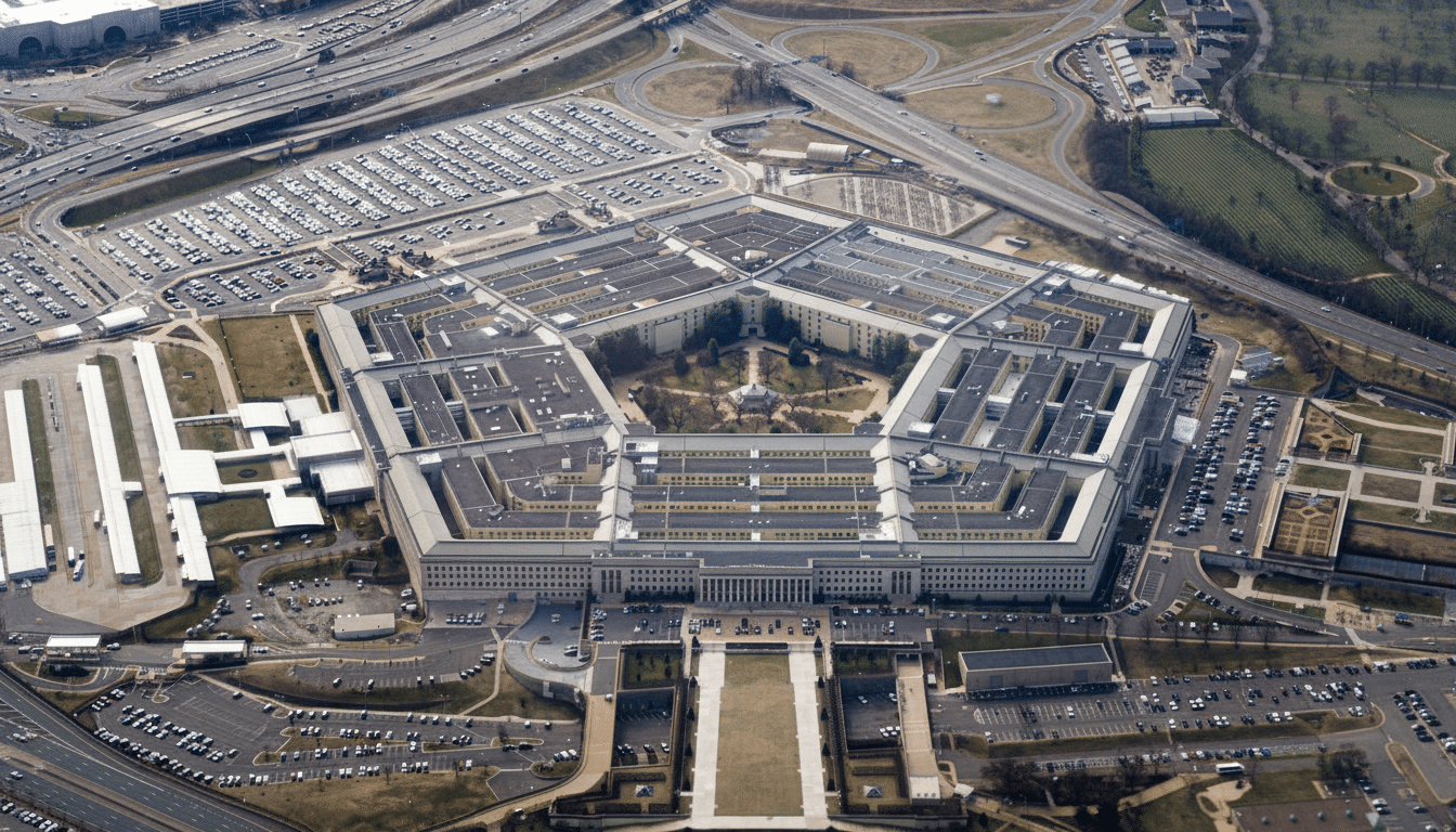 Pentagon and Anthropic logos over legal documents as court filing shows near alignment