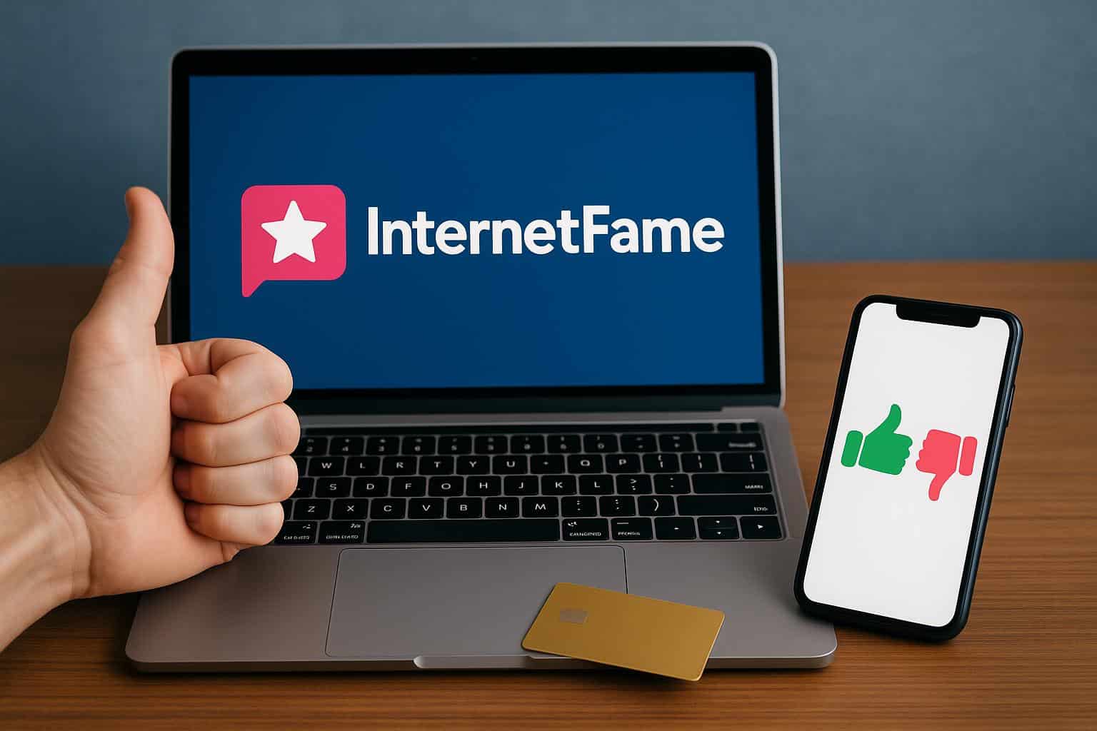 InternetFame platform dashboard showcasing user engagement and content quality features