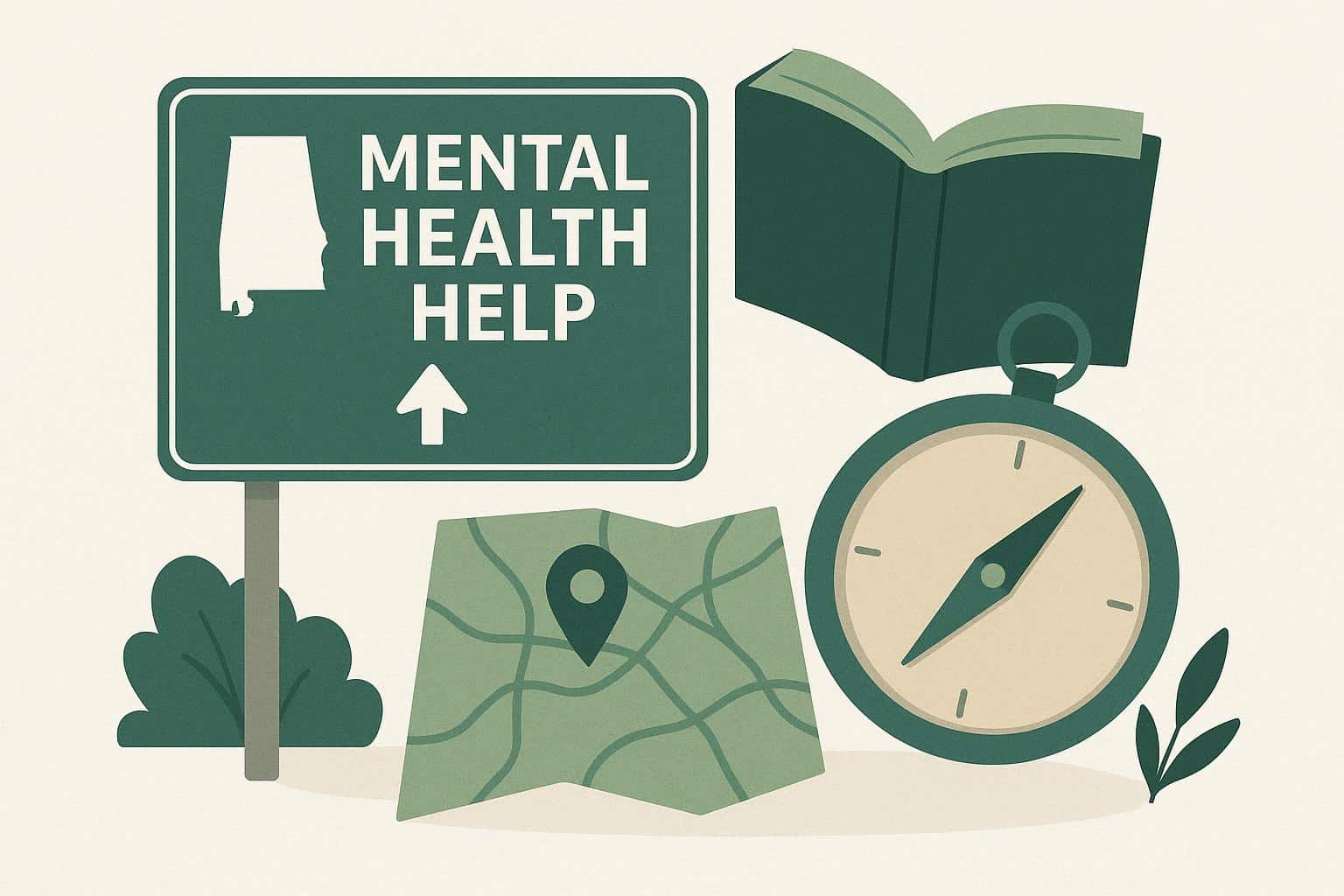 Mental health support resources and guidance in Alabama for seeking help and treatment options