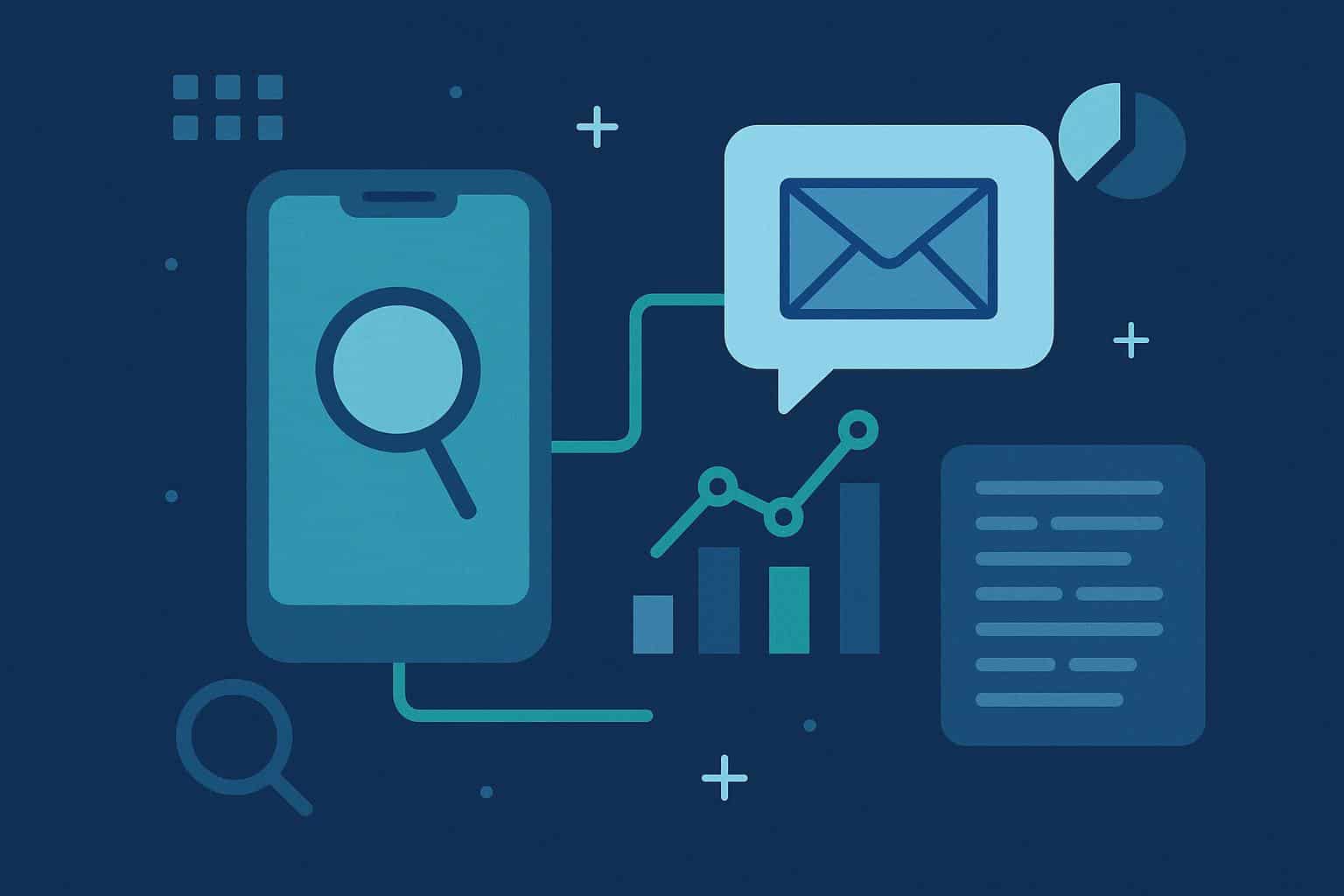 Digital interface visualizing advanced phone and email lookup for data-driven verification tools