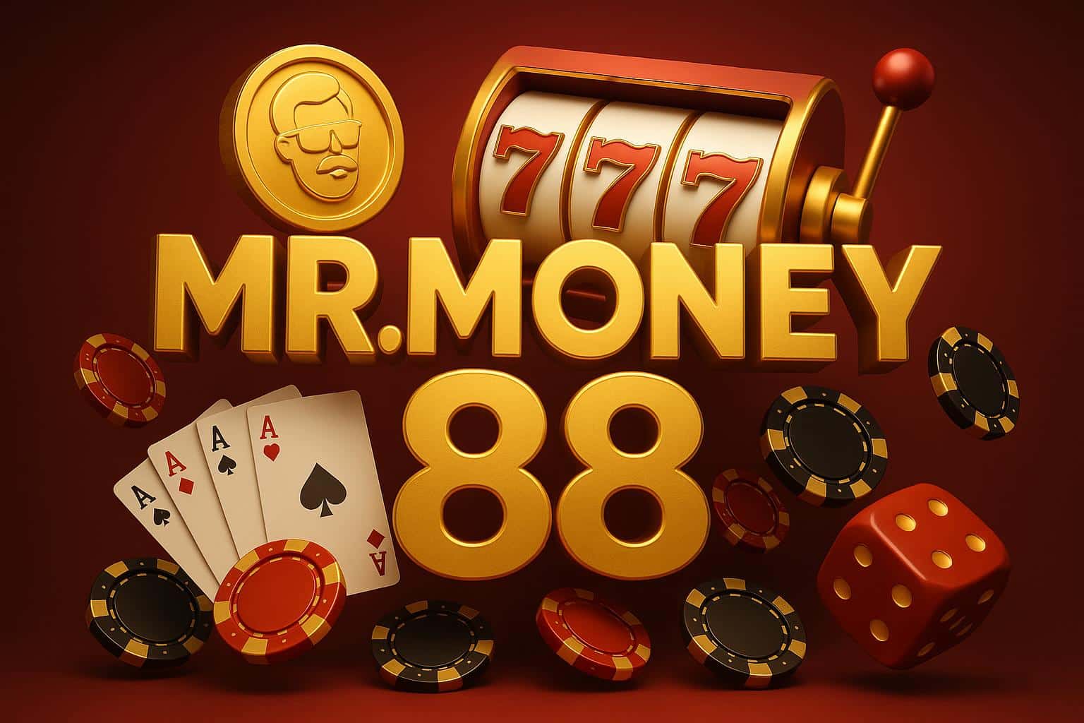 MrMoney88 online casino logo with gaming elements and vibrant graphics for trending 2026 brand