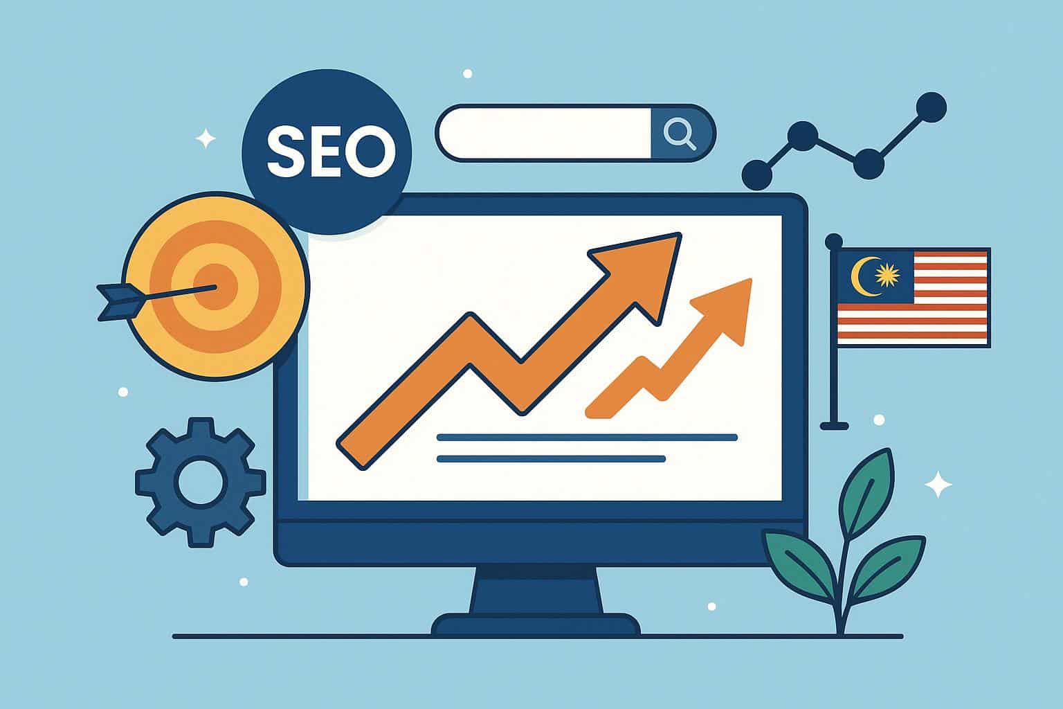 SEO specialists analyzing website data for improved online visibility with a Malaysia agency