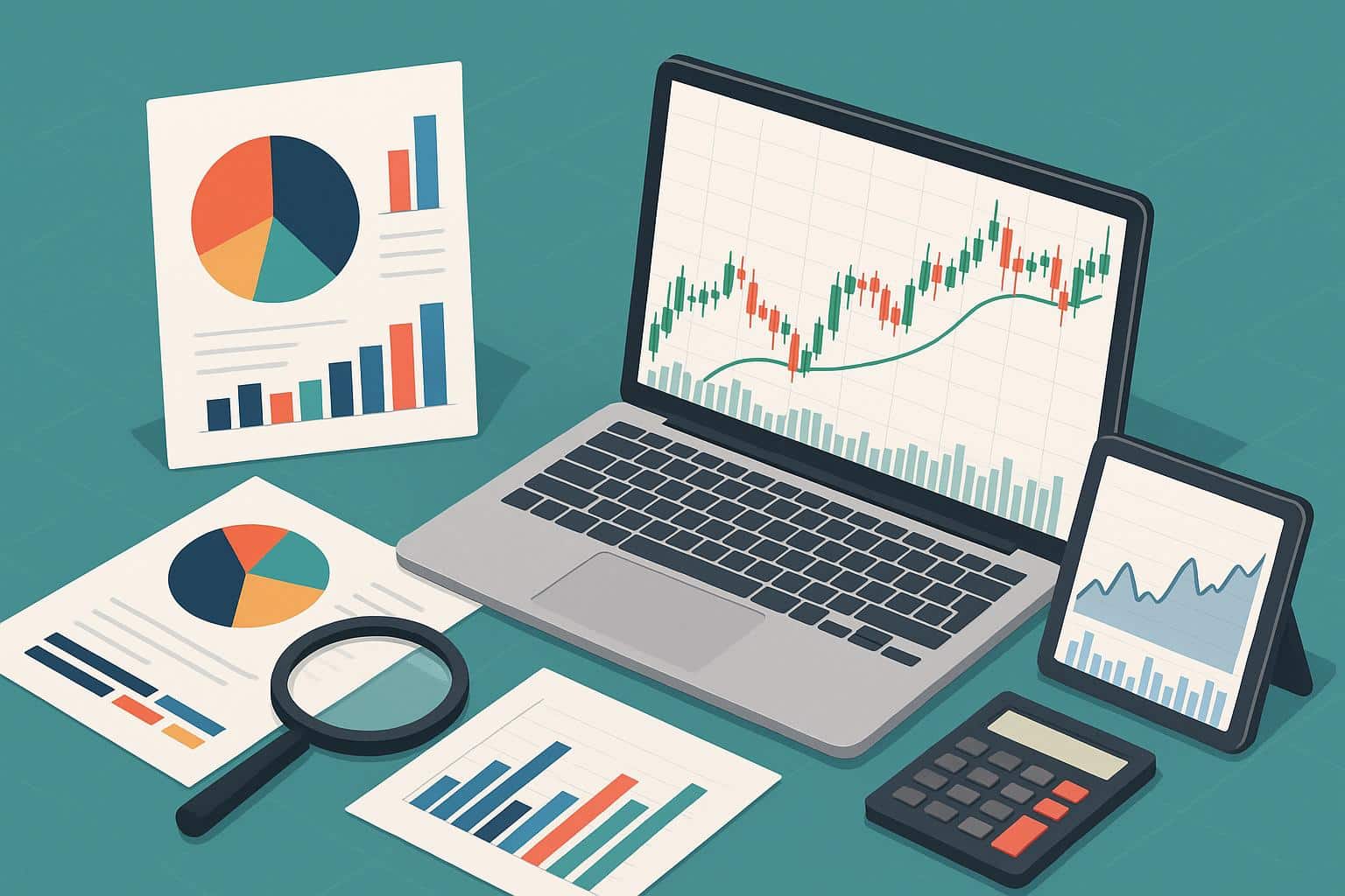 Stock research dashboard with charts and graphs for easier daily market tracking tools