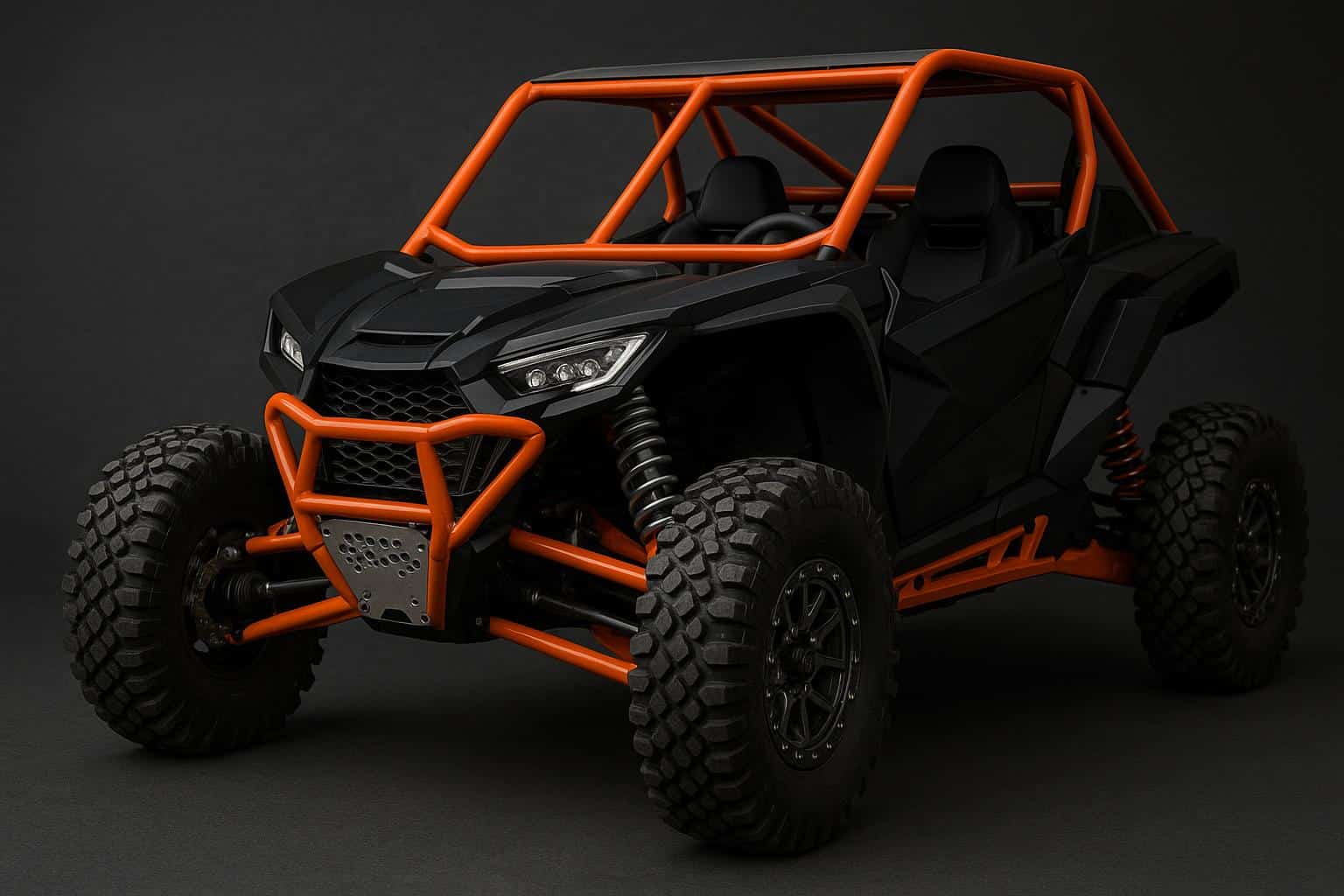 High-performance off-road vehicle with LSR Racing parts and accessories on rugged terrain