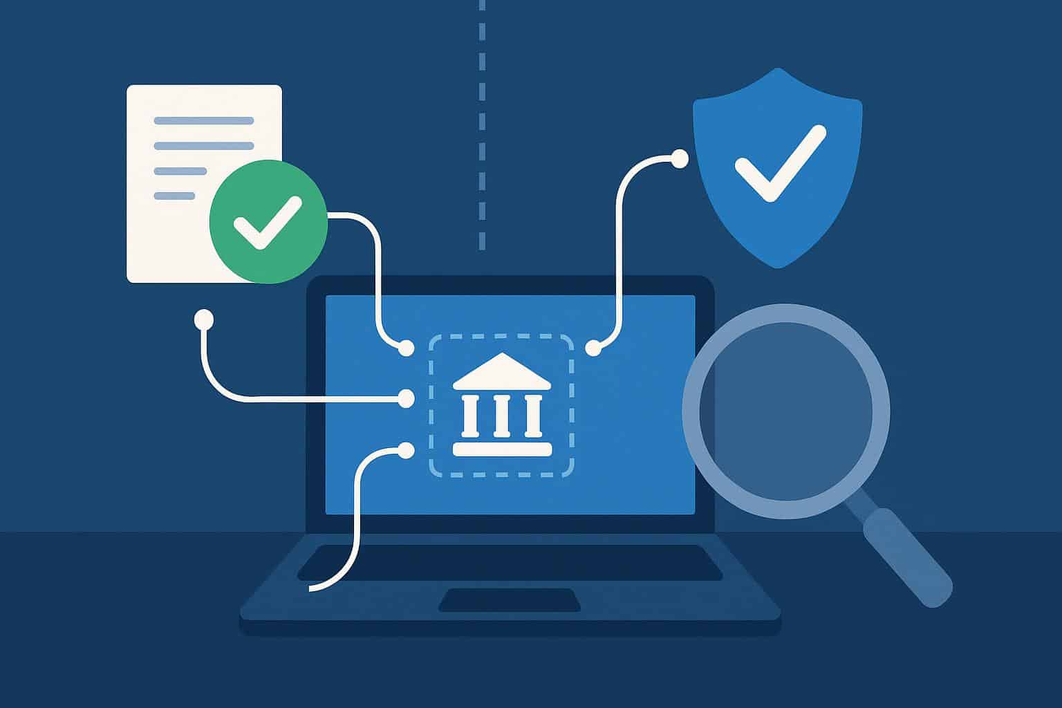 Open Banking API streamlining digital verification checks for seamless financial transactions