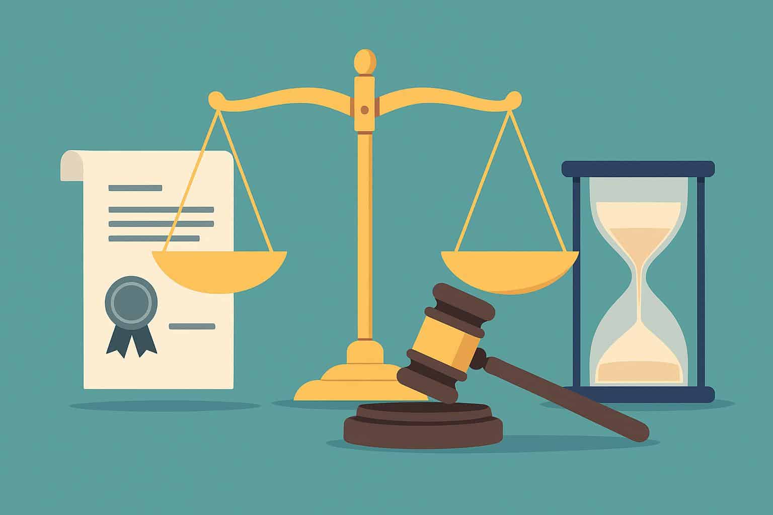 Gavel and wedding rings on legal documents symbolizing uncontested divorce in Franklin