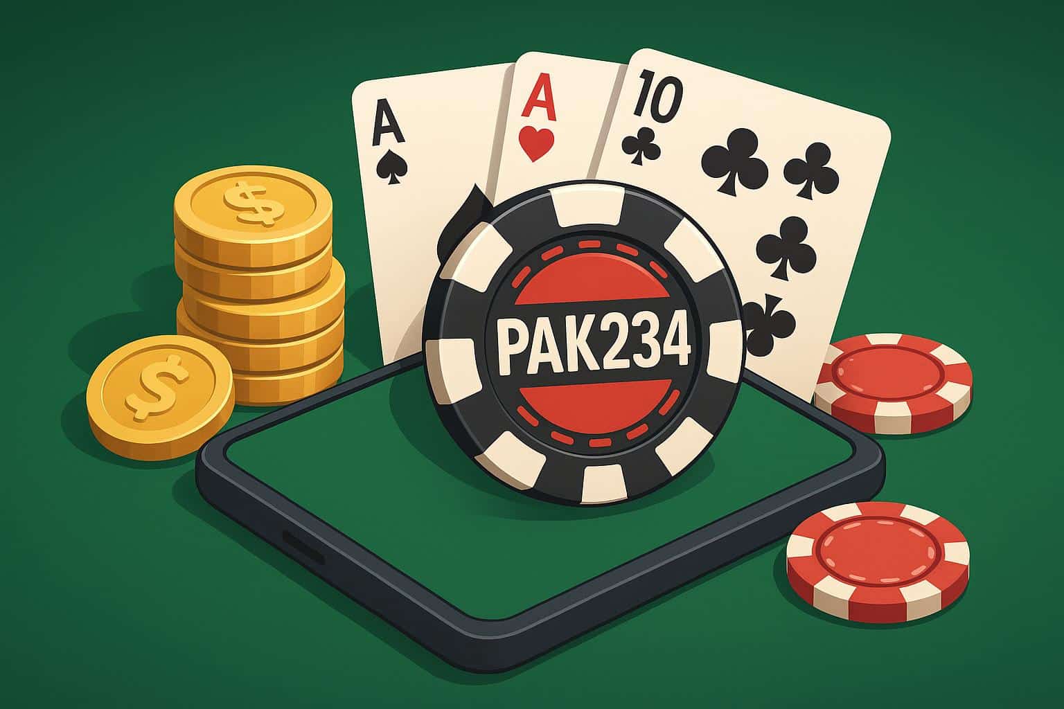 Online gamer playing Pak234, earning money through competitive gameplay on a computer setup