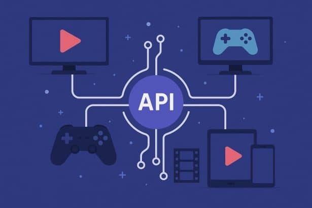 Digital entertainment platforms interconnected through a single streamlined API connection