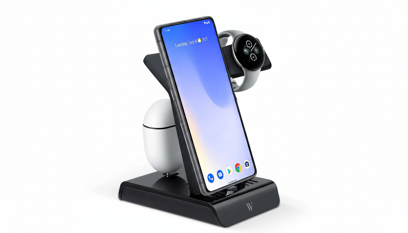 Google 3-in-1 charging station for Pixel phone, Pixel Watch, and Pixel Buds