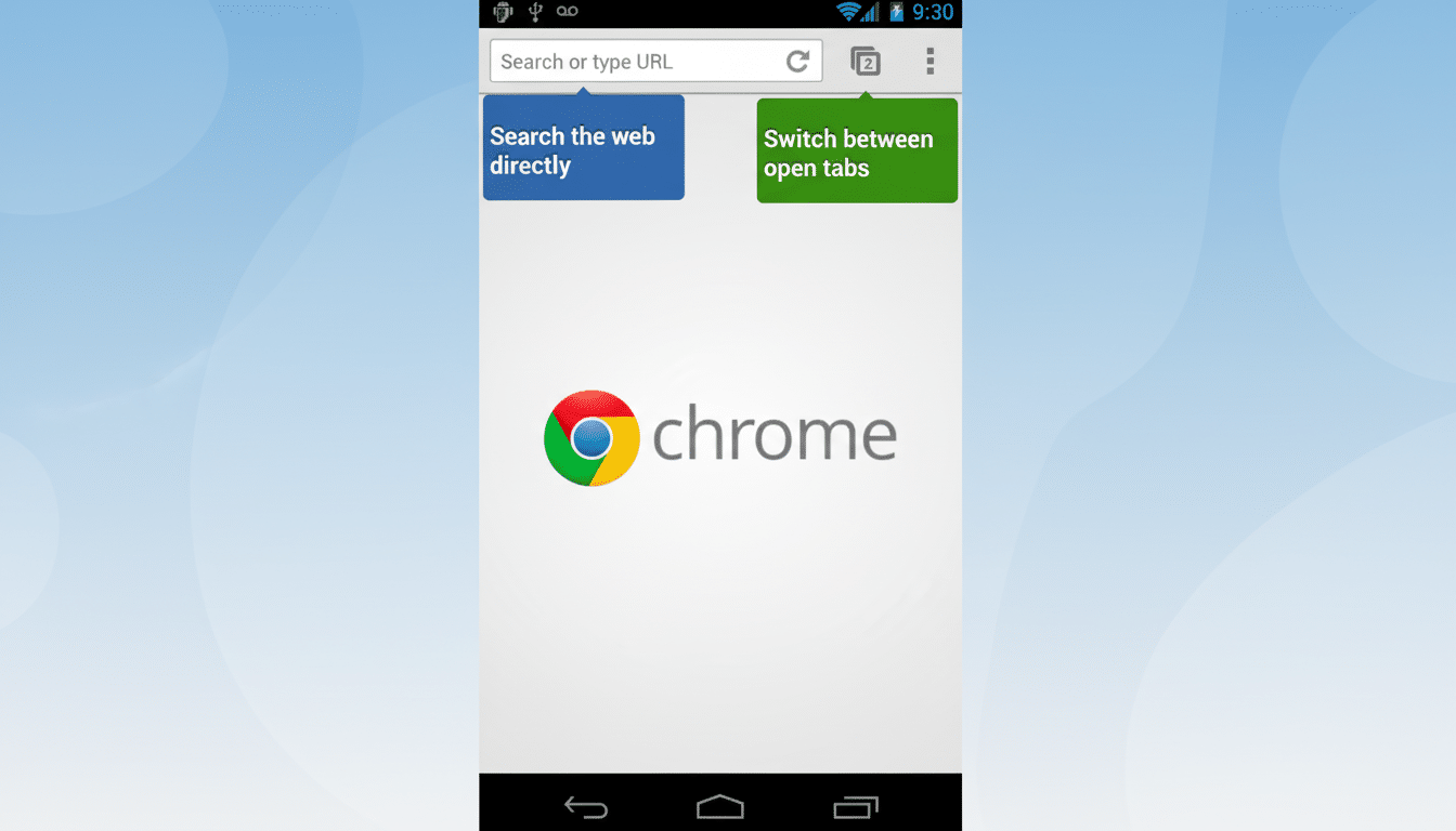 Google Chrome on Android with WebGPU disabled in test settings