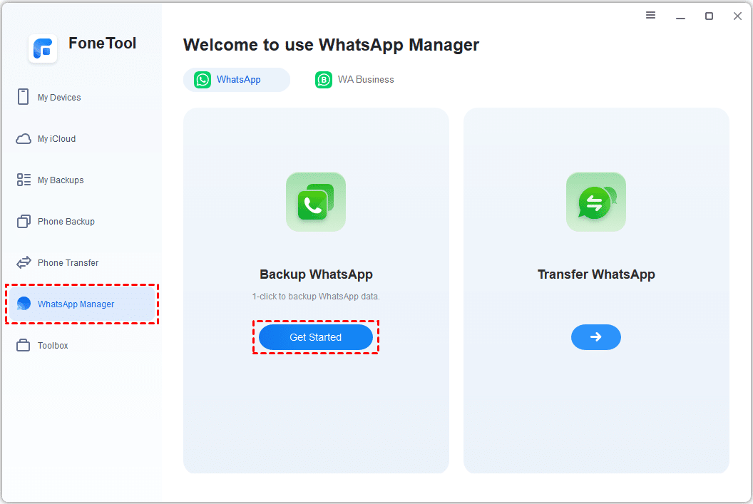 Image 1 of Easy & Quick Method to Backup WhatsApp Data on iPhone