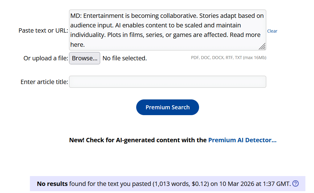 Image 1 of The Future of Entertainment: When Technology Starts Writing the Story