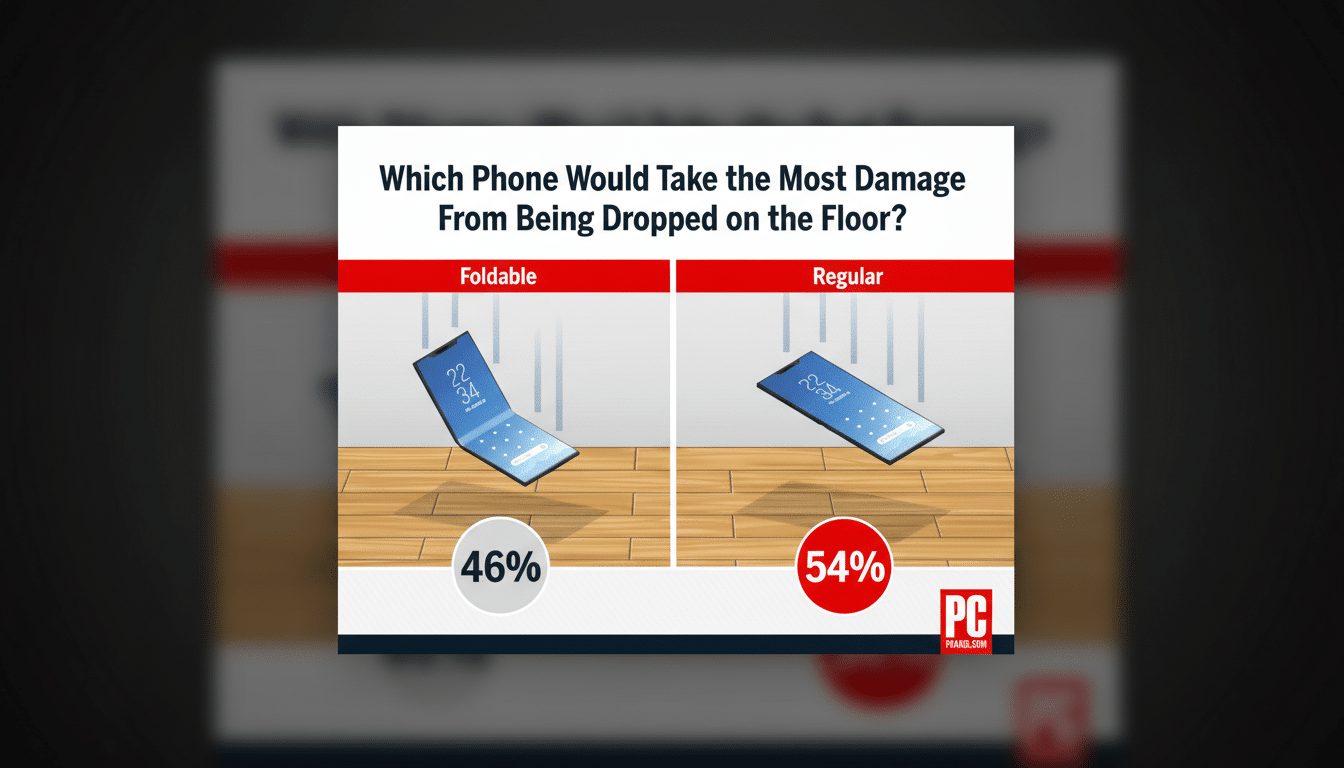 Foldable phones with rising survey chart, signaling daily driver adoption