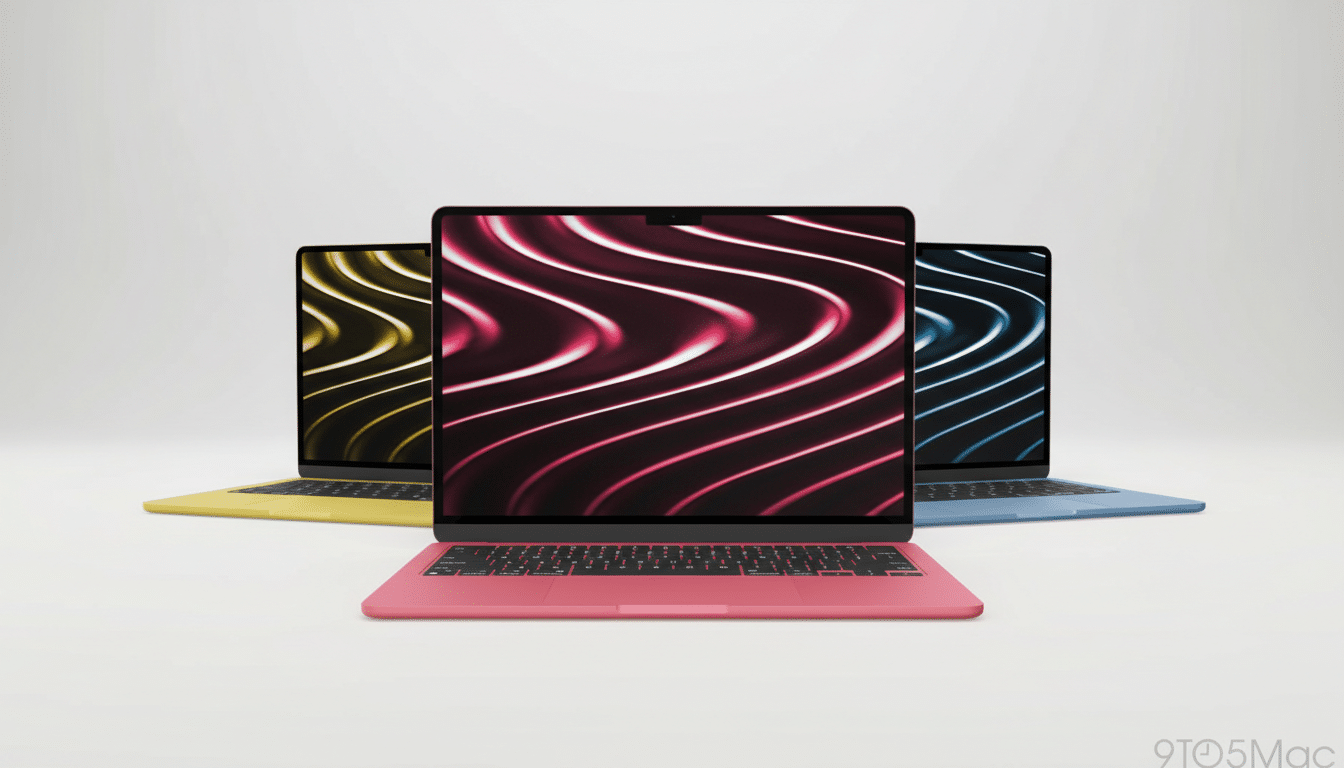 Apple MacBook Neo unveiling preview, sleek aluminum laptop with Apple logo