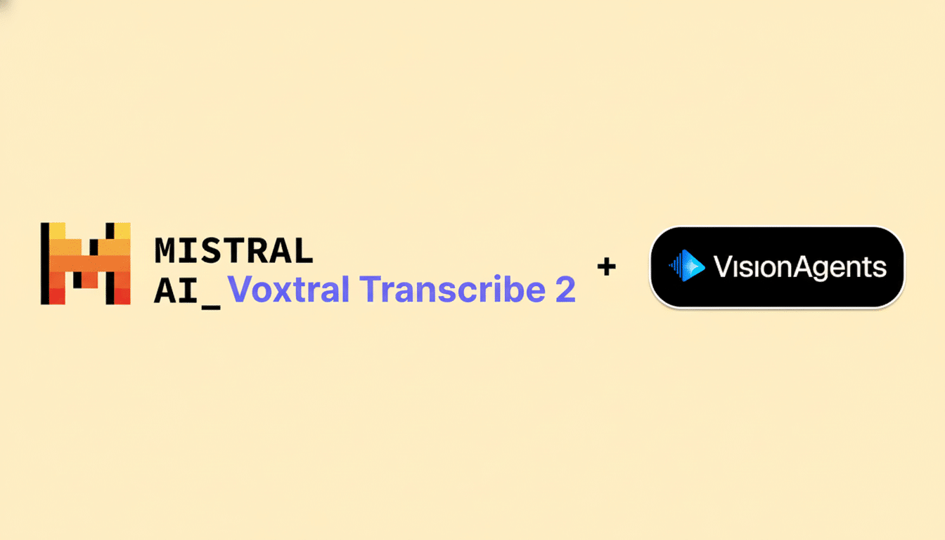 Mistral open-source speech generation AI concept with waveform, code, and microphone