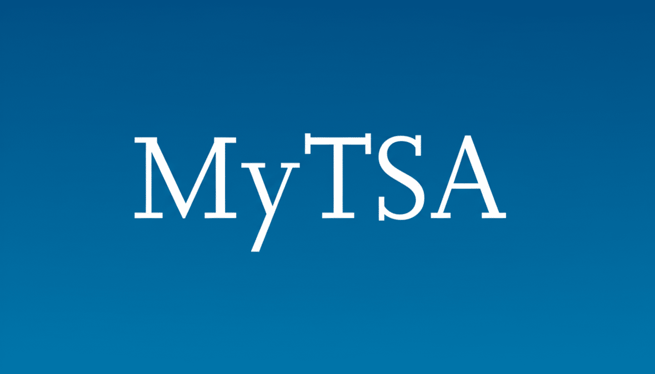 TSA app displaying real-time airport security checkpoint wait times
